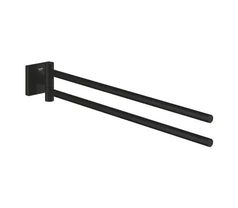 Svietidlá GROHE 409762430 - Držiak na uteráky START CUBE 438 mm čierny 409762430