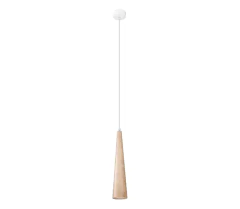 Svietidlá  SL.1100 - Závesný luster SULA na lanku 1xGU10/10W/230V priemer 8 cm béžový SL.1100