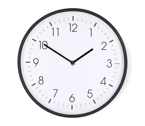 Predlžovacie káble  CLWA1226BK - Nástenné hodiny, priemer 30,8 cm, napájanie 1×AA, čierne CLWA1226BK