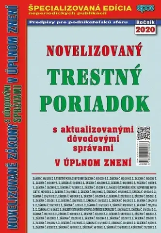 Zákony, zbierky zákonov Novelizovaný trestný poriadok 5/2020