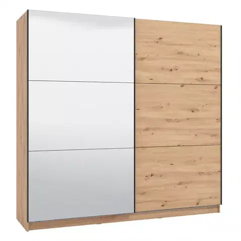 Šatníkové skrine Skriňa Sierra 220 OG zrkadlo artisan 11011510