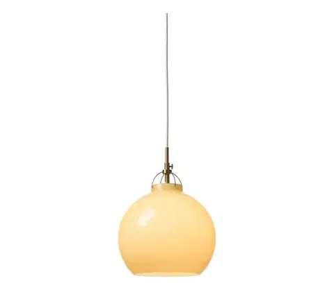 Svietidlá Halo Design 748006 - Závesné svietidlo na lankách TOSCANA 1xE27/40W/230V pr. 27 cm béž./mosadz 748006