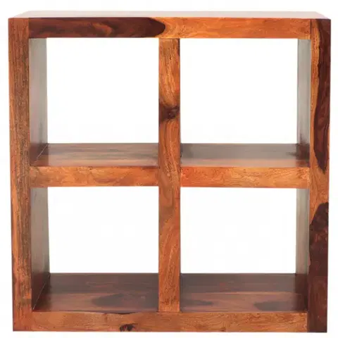 Knižnice Knižnica Gani 90x90x35 z indického masívu palisander