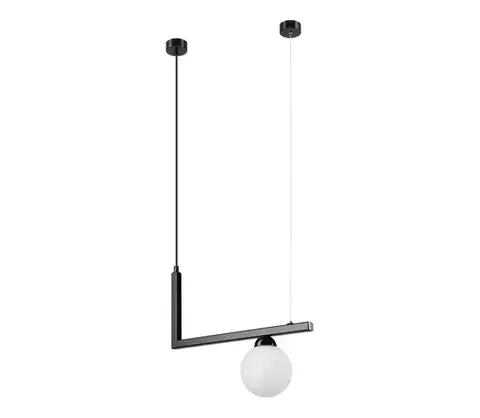 Svietidlá  Luster na lanku PETER 1xG9/5W/230V LM-1.205/CZARNY