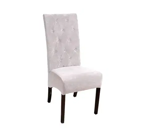 Jedálenské stoličky PYKA Chesterfield jedálenská stolička wenge / krémová (Fresh 1)