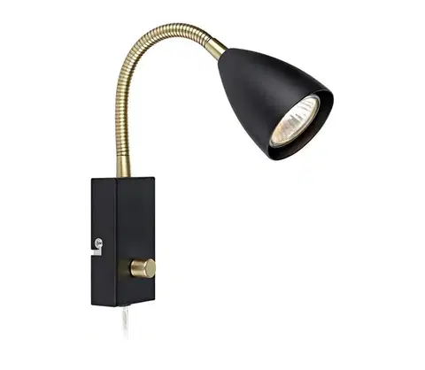Svietidlá Markslöjd 106589 - Stmievateľné nástenné svietidlo CIRO 1xGU10/7W/230V čierna 106589