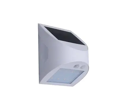 Svietidlá  LED solárne nástenné svietidlo so senzorom LED/3W/3,7V 1200 mAh IP54 biela LS125