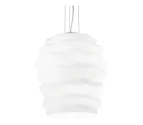 Svietidlá Ideal Lux - Luster na lanku KARMA 1xE27/60W/230V pr. 38 cm biela 132365