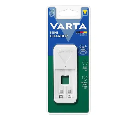 Predlžovacie káble Varta 57656101401 - Nabíjačka batérií 2xAA/AAA 230V 57656101401
