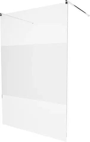 Sprchové dvere MEXEN/S - KIOTO samostatne stojaca sprchová zástena 120 x 200, transparent/matné sklo 8 mm, chróm 800-120-002-01-35