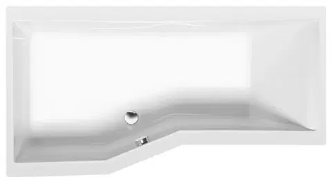 Vane POLYSAN - VERSYS L asymetrická vaňa 170x84x70x47cm, biela 70111