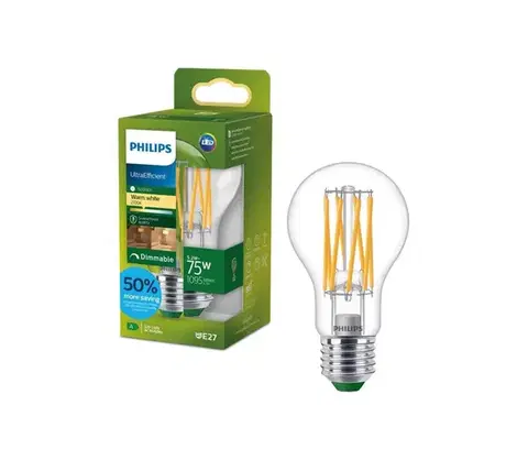 Žiarovky LED stmievateľná žiarovka ULTRAEFFICIENT VINTAGE Philips A60 E27/5,2W/230V 2700K 872110305197400