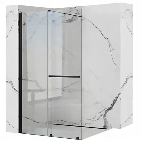 Sprchy WALK-IN Sprchová stena Walk-in Cortis Rea K8880 120x200 black