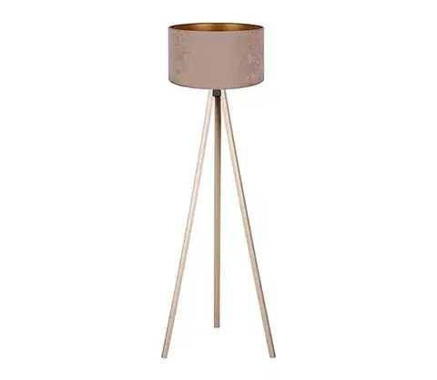 Lampy BRILAGI - Stojacia lampa VELVET 1xE27/60W/230V béžová AS0463+DU82573