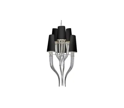 Svietidlá Azzardo  - Luster na reťazi DIABLO 12xE14/11W/230V čierna 