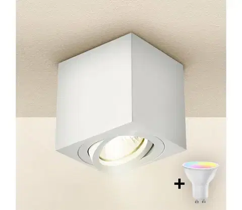 Svietidlá Brilagi - stmievateľné LED RGBW bodové svietidlo MIA 1xGU10/4,8W/230V 84x80 mm biele BG0595+AI2382