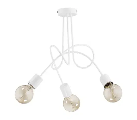 Svietidlá  Prisadený luster TANGO 3xE27/15W/230V biela 23613