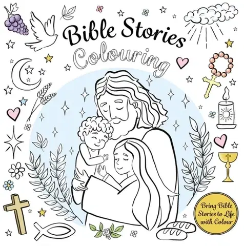 Nalepovačky, vystrihovačky, skladačky Bible Stories Colouring - Kingfisher