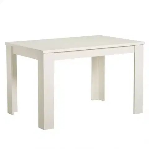 Jedálenské stoly Rozkladací stôl DT 153/186x80cm biely 11008797