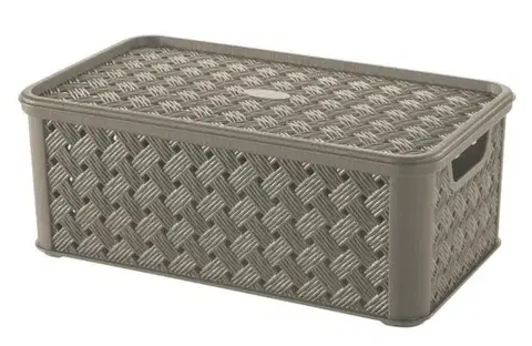 Úložné boxy Kinekus Box plastový, objem 4L, mokka, Arianna, TONTARELLI