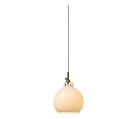 Svietidlá Halo Design 747924 - Luster na lanku TOSCANA 1xG9/28W/230V pr. 18 cm krémová/mosadz 747924
