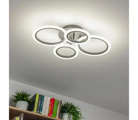 Svietidlá BRILAGI - LED Stmievateľný prisadený luster ORBITS LED/50W/230V 3000-6500K antracit + DO BG-J3322/S