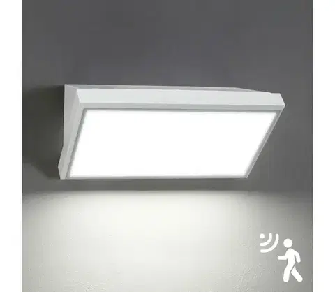 LED osvetlenie BRILAGI-LED Vonkajšie nástenné svietidlo s pohybovým senzorom TRIANGLE LED/20W/230V biele IP65 BRI198