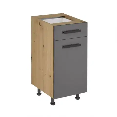 Kuchynské skrinky stojace Skrinka do kuchyne Langen d40s1 úchyt grey
