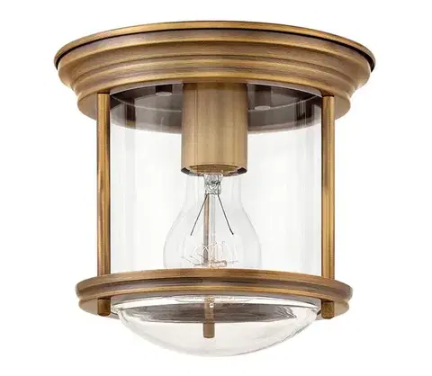 Záhradné lampy Elstead Quintiesse QN-HADRIAN-MINI-F-BR-CLEAR -Vonkajšie stropné svietidlo HADRIAN 1xE27/60W/230V IP44 QN-HADRIAN-MINI-F-BR-CLEAR