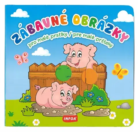 Leporelá, krabičky, puzzle knihy Zábavné obrázky - Pro malé prstíky / Pre malé pršteky - Kolektív autorov
