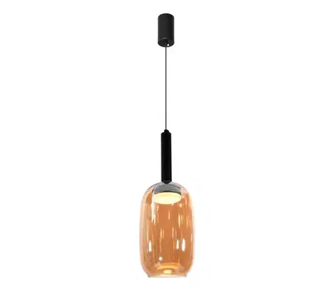 Svietidlá  Závesný luster BUENO na lanku 1xGX53/9W/230V pr. 15 cm dymovo-hnedá 31-50458