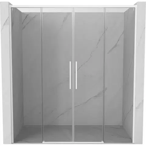 Sprchovacie kúty MEXEN/S - Rox posuvné sprchové dvere 170, transparent, biela 8C2-170-002-20-00