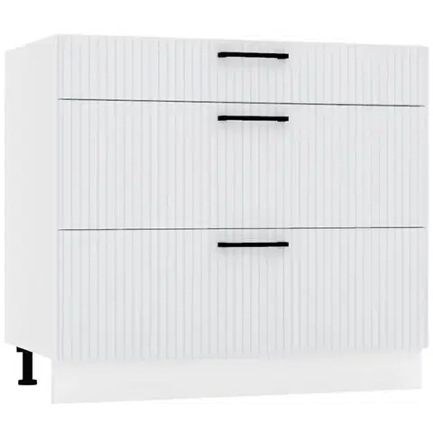 Kuchynské skrinky stojace Skrinka do kuchyne  Kate d90pc s/3 svetlo šedá mat
