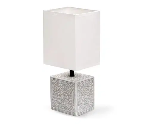 Lampy  B.V.  - Stolná lampa 1xE14/40W/230V šedá/biela 130200PUG