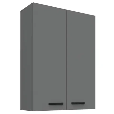 Kuchynské skrinky visiace Skrinka do kuchyne Nessa antracit 80G-108 2F