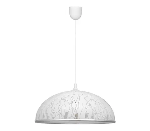 Svietidlá  Luster na lanku CIRCLE 1xE27/15W/230V biela WLA-05 HYDRO WHITE CH