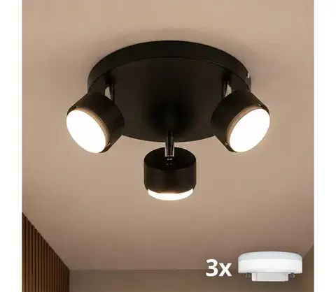 Svietidlá BRILAGI - LED bodové svietidlo MONO 3xGX53/30W/230V čierne 89-013B