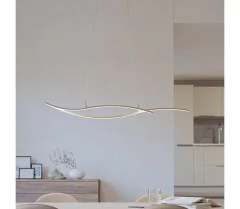 Svietidlá Eglo 901212 - LED Luster na lanku GRISOLIA LED/20W/230V 4000K béžová 901212