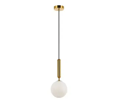 Svietidlá Viokef Lighting Závesné svietidlo na lanku JOLIN 1xG9/5W/230V zlaté 4259300