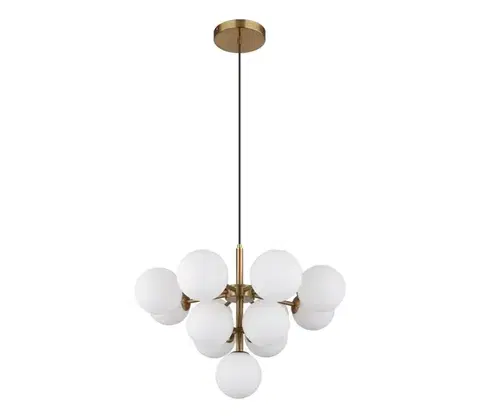 Svietidlá Globo 56143-13G - Luster na lanku GRAPPY 13xG9/5W/230V pr. 56 cm zlatá 56143-13G