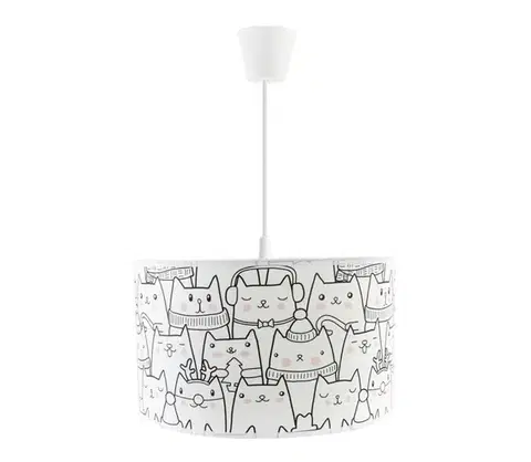 Svietidlá  Detský luster na lanku CATS 1xE27/60W/230V 0920