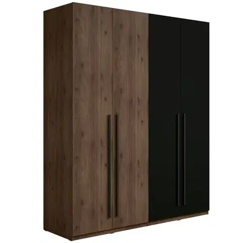 Skrine do izieb Skriňa Wenecja 20 orech elegant/čierna onyx
