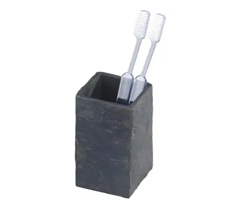 Svietidlá WENKO 17920100 - Kelímok SLATE ROCK 6,4x10,5 cm antracit 17920100