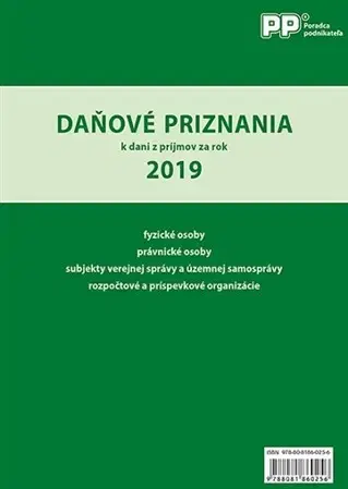 Dane, účtovníctvo Daňové priznania k dani z príjmov za rok 2019