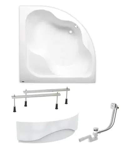 Vane Rohová vaňa Laguna Samanta Plus 140x140 cm akrylát ľavá aj pravá SIKOSM1400APNP SIKOSM1400APNP