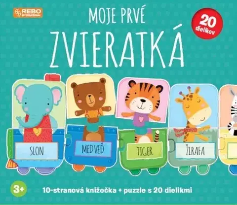 Leporelá, krabičky, puzzle knihy Moje prvé zvieratká - Sassi Editore,Matteo Gaule