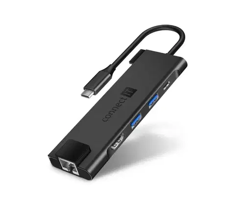 Predlžovacie káble hub-CONNECT IT CHU-8020-AN - USB-C hub 5v1 CHU-8020-AN