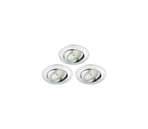 Svietidlá Briloner 8312-039 - SADA 3x LED Kúpeľňové podhľadové svietidlo LED/5W/230V IP23 8312-039