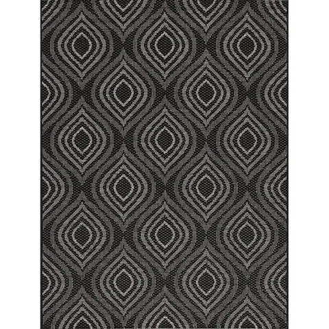 Koberce Koberec Breeze black/ clif grey 120 x 170 cm
