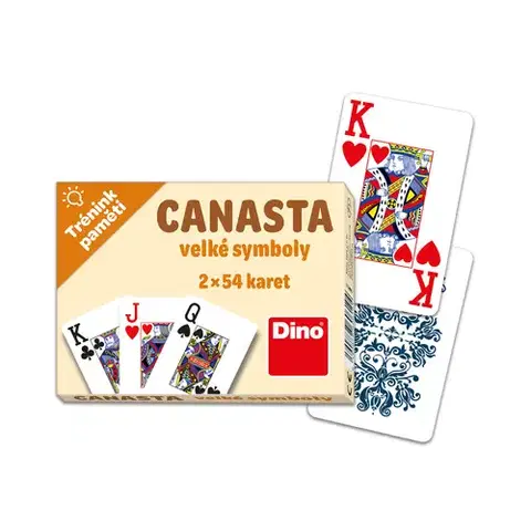 Kartové hry Dino Tréning pamäti: Kanasta (veľké symboly)
